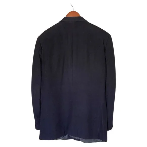 J. B. Britton Collection Navy Camel Hair Blazer Men's 42L Jacket Vintage - Picture 2 of 14